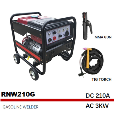 Bogen-Schweißer-Generator Petrol Medium-Frequenz RNW210G 85.5kg 210A tragbare