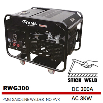 des Treibstoff-300A Behälter Wechselstroms 3kw Stock-des Schweißstromerzeuger-30L Stock-Schweißgerät