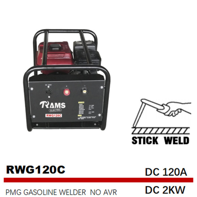 Tragbarer Schweißer Generator Gasoline Tank 3.6L 120A PMG DCs 2kw