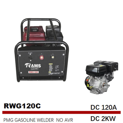 Treibstoff-motorgetriebene Schweißer 120A 170F Mittelfrequenz-PMG-Art C