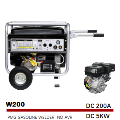 Bogen-Generator-motorgetriebener Schweißer 200A 5 elektrischer Anfang Kilowatts 14HP