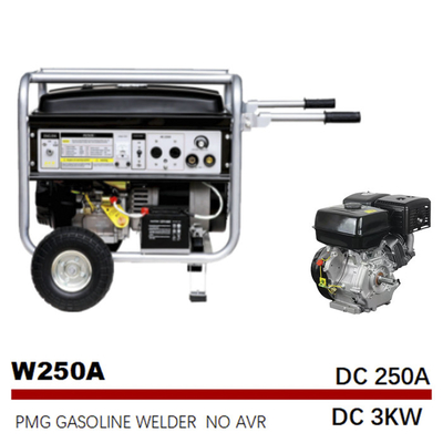 Motorgetriebener Stock-Schweißer Generator Electric Start 15HP 250A