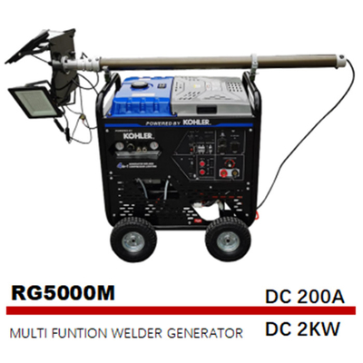 5000W 50Hz 4 I im multi Funktions-Schweißer-Luftkompressor-Beleuchtungs-Turm-Generator