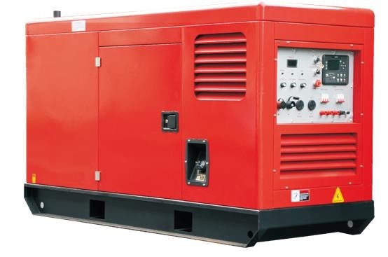 3 der Phasen-400A stiller Dieselelektrischer Anfang Schweißstromerzeuger LCD-Bedienfeld-DC12V