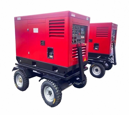3 der Phasen-400A stiller Dieselelektrischer Anfang Schweißstromerzeuger LCD-Bedienfeld-DC12V