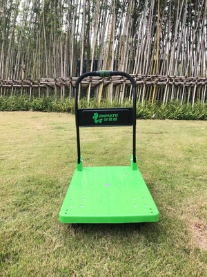 Einhändig klappbarer Plattformwagen Trolley SILENT 180 kg Polypropylen-Deck
