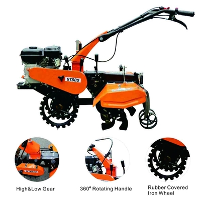 Breiten-Rückzug-Anfang GT600 Mini Power Belt Tiller 620mm bebauender