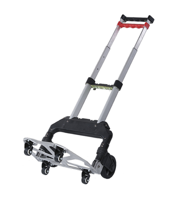 tragen teleskopische faltbare Laufkatze TPR des Wagen-68kg, Rad-faltender Gepäck-Laufkatze zu widerstehen