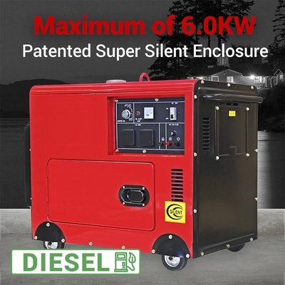 Maschinen-Dieselmodus 15HP 6.5kw stiller lärmarmer Stromgenerator-69db