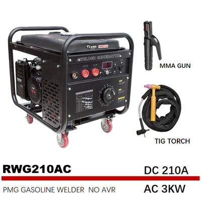 RWG210AC 210A Maschine des Lichtbogen-Schweißstromerzeuger-Treibstoff-15HP