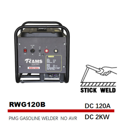 gasbetriebener tragbarer Schweißer-Generator 170F des Stock-160A Bogen-Schweißer Medium Frequency