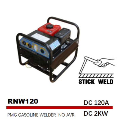 DCs 2kw 170F Gas-Behälter 120A des Stock-Schweißstromerzeuger-3.6L Mittelfrequenz