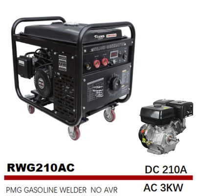 Wechselstroms 3kw der Treibstoff-210A Maschinen-Schweißgerät manuelles Lichtbogenschweißen-Ausrüstungs-15HP