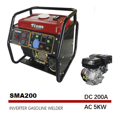 Wechselstroms 5 Kilowatts 200A Handanfangsgenerator der tragbarer Treibstoff-motorgetriebener Schweißer-420cc