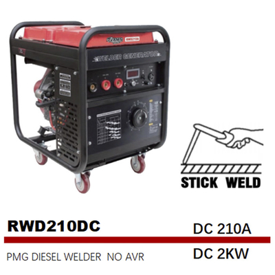 Stock-Schweißstromerzeuger-Dieseldauermagnet DCs 2kw GTAW