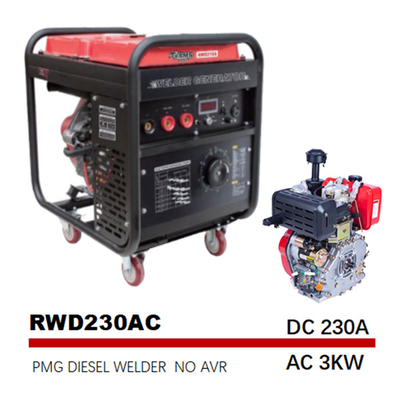 Bogen-Dieselwechselstrom-DC-Schweißer-Generator 230A der Maschinen-190FE elektrischer Anfang