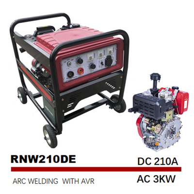 Maschinen-Schweißer-Generator 12.5L des Bogen-210A dieselbetriebener Kleintraktor