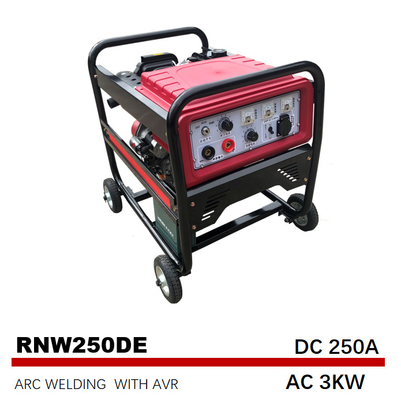 Excitation Electric Start Diesel Schweißgeneratoren 192F Nennleistung AC 3kw