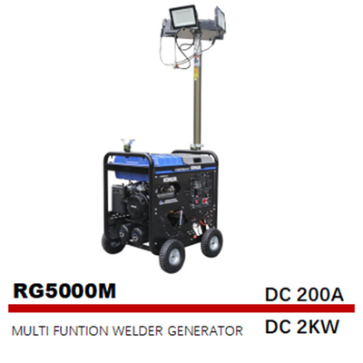 5000W 50Hz 4 I im multi Funktions-Schweißer-Luftkompressor-Beleuchtungs-Turm-Generator