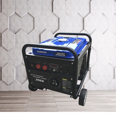 DCs 2kw 250A Benzin-Stock-Schweißer des Stock-Schweißstromerzeuger-75V des Behälter-25L